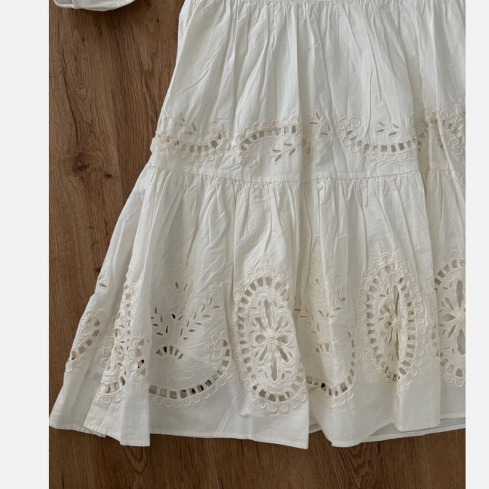 ★NWT Sea NY Santos Eyelet Dress Ivory S★ - Picture 9 of 11